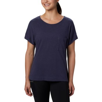 Columbia T-Shirt Dames, Summer Chill Short Sleeve Donkerblauw, 24VYIKNEZ